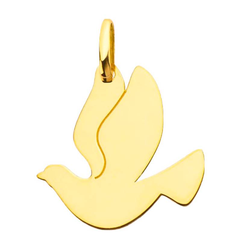 Pendentif Colombe Découpe en Or Jaune 750
