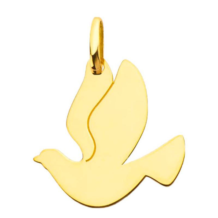 Pendentif Colombe Découpe en Or Jaune 750