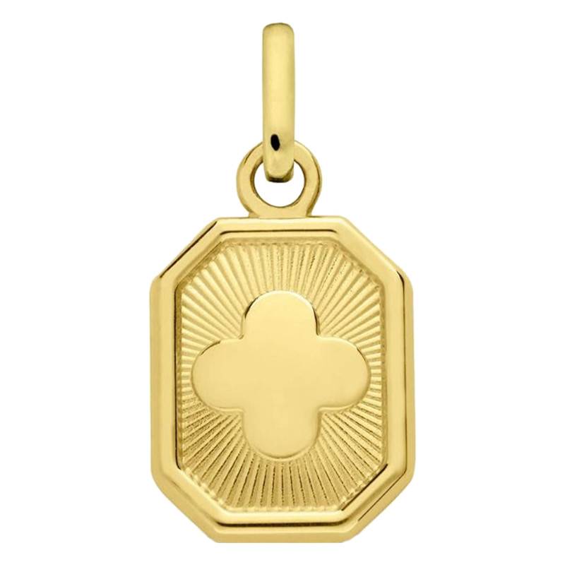 Médaille Mini Octogonale Croix en Or Jaune 750