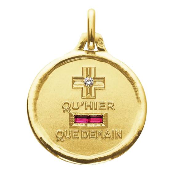 Médaille d'Amour L'Intemporelle Or Jaune 750, Diamètre 18 mm — vue 2