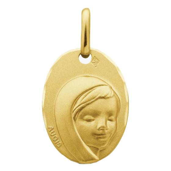 Médaille Vierge Marie Bienveillante, Or Jaune 375, 16x12 mm — vue 2