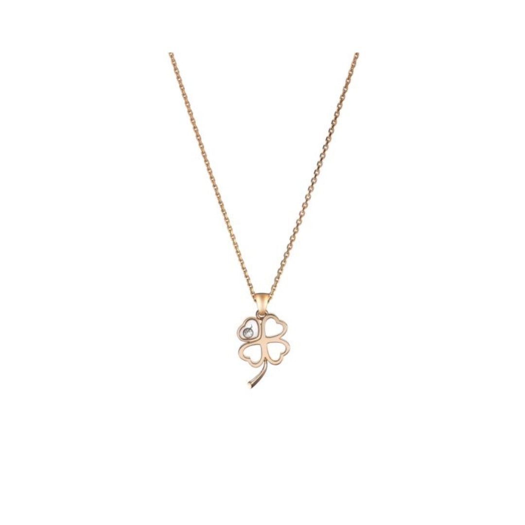 Pendentif Happy Diamonds Icons Or Rose Trèfle 797862-5001 - Chopard Joaillerie - Pendentif - Les Champs d'Or