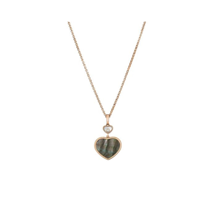 Pendentif Happy Hearts Or Rose Nacre Noire Naturelle de Tahiti 797482-5304 - Chopard Joaillerie   Pendentif - Les Champs d'Or