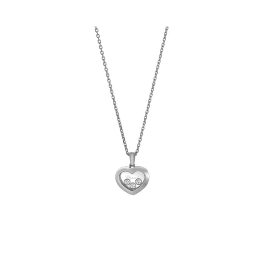Pendentif Happy Diamonds Icons Or Blanc 79A611-1001 - Chopard Joaillerie - Pendentif - Les Champs d'Or