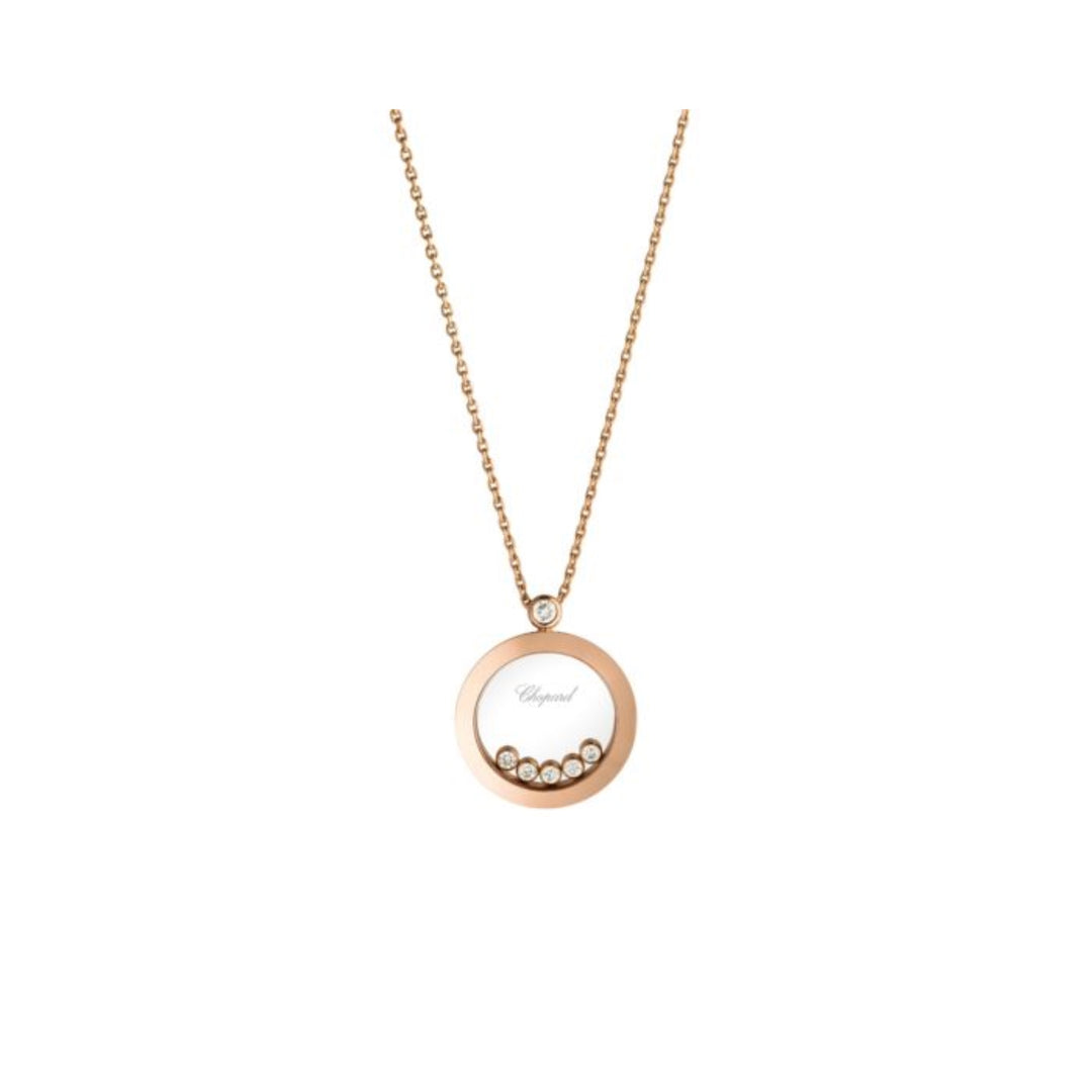 Pendentif Happy Diamonds Icons Or Rose 5 Brillants Mobiles 799434-5001 - Chopard Joaillerie - Pendentif - Les Champs d'Or