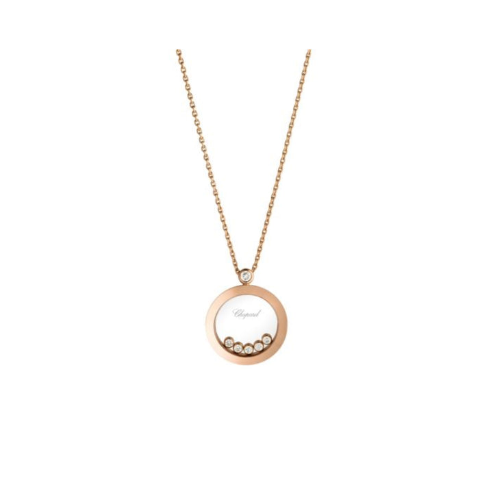 Pendentif Happy Diamonds Icons Or Rose 5 Brillants Mobiles 799434-5001 - Chopard Joaillerie - Pendentif - Les Champs d'Or