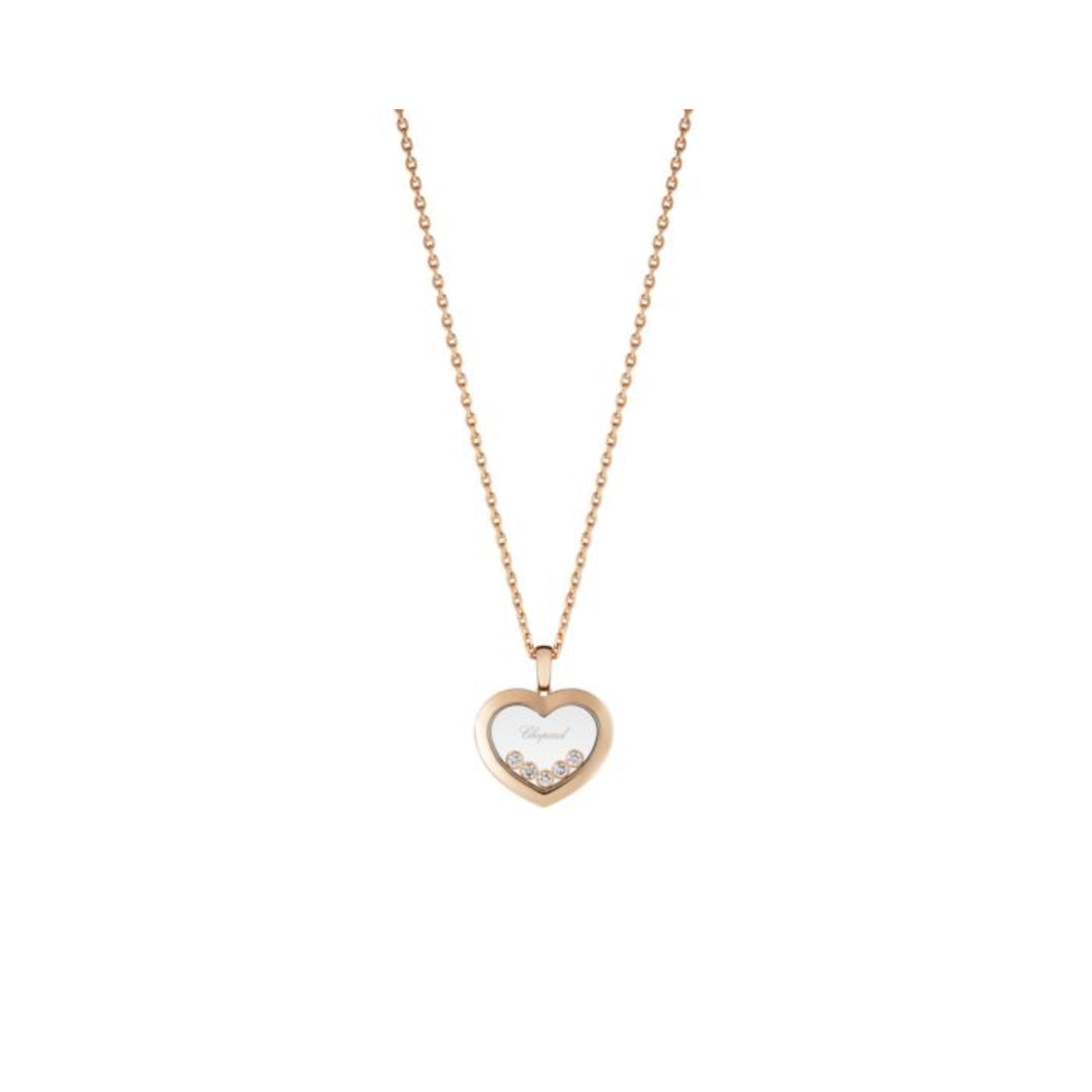 Pendentif Happy Diamonds Icons Or Rose 5 Brillants Mobiles 79A038-5001 - Chopard Joaillerie - Pendentif - Les Champs d'Or