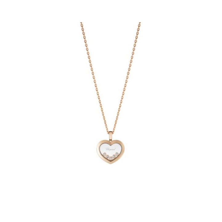 Pendentif Happy Diamonds Icons Or Rose 5 Brillants Mobiles 79A038-5001 - Chopard Joaillerie - Pendentif - Les Champs d'Or