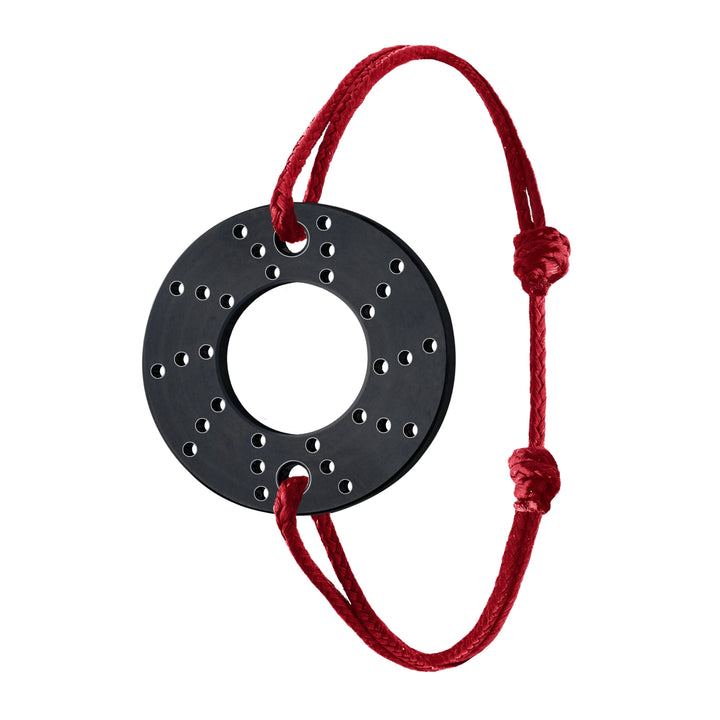 Bracelet Brake Titane Noir Rouge - B.R.M Bijoux  - Bracelet - Les Champs d'Or