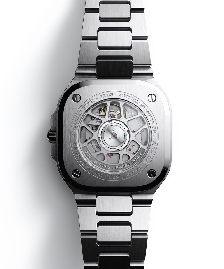 Bell & Ross - BR 05 Grey Steel Bracelet Acier Cadran Gris - Les Champs d'Or