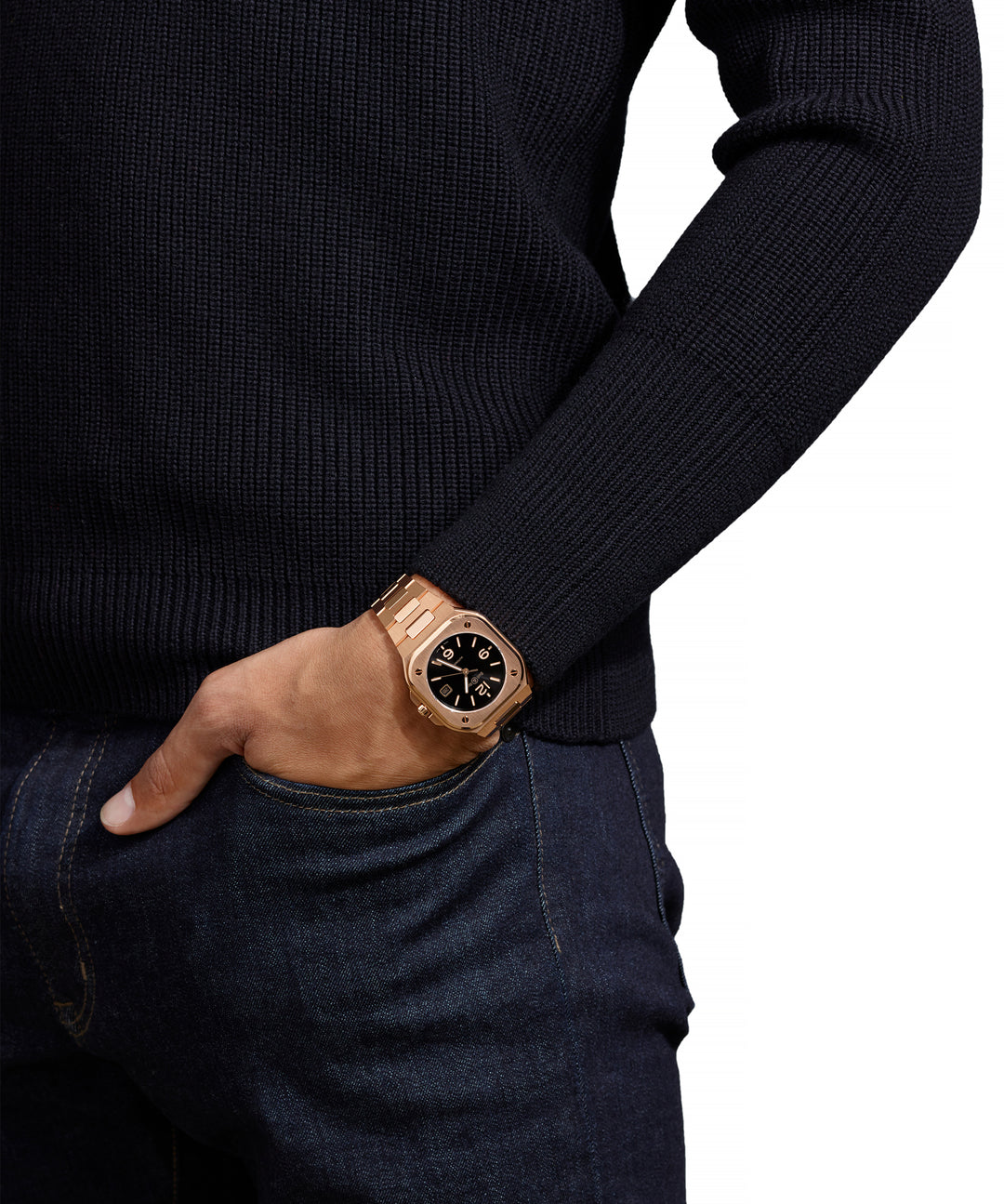 Bell & Ross - BR 05 Gold Bracelet Or Rose - Les Champs d'Or