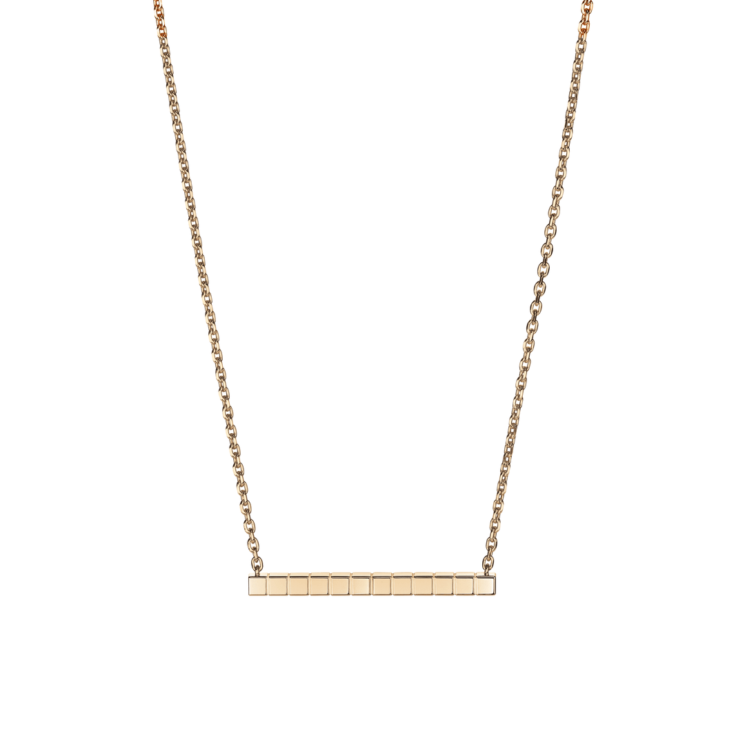 Collier Ice Cube Pure Or Rose Semi Sertis 817702-5002 - Chopard Joaillerie - Collier - Les Champs d'Or