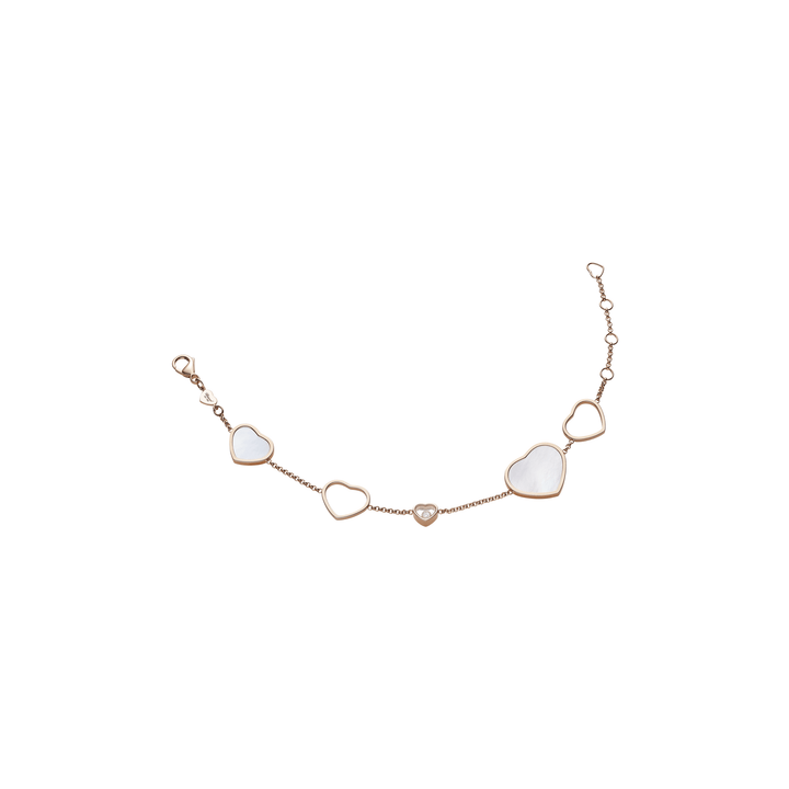 Bracelet Happy Hearts en Or Rose et Nacre 857482-5031 - Bracelet - Chopard Joaillerie - Les Champs d'Or