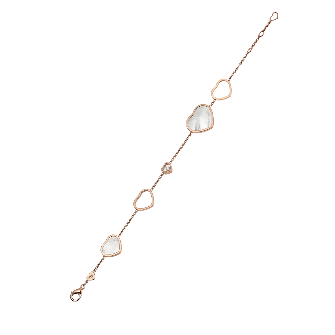 Bracelet Happy Hearts en Or Rose et Nacre 857482-5031 - Bracelet - Chopard Joaillerie - Les Champs d'Or