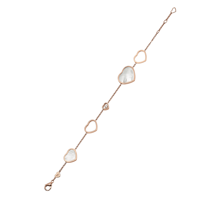 Bracelet Happy Hearts en Or Rose et Nacre 857482-5031 - Bracelet - Chopard Joaillerie - Les Champs d'Or