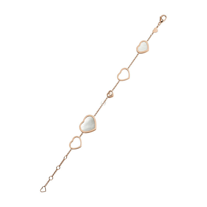 Bracelet Happy Hearts en Or Rose et Nacre 857482-5031 - Bracelet - Chopard Joaillerie - Les Champs d'Or