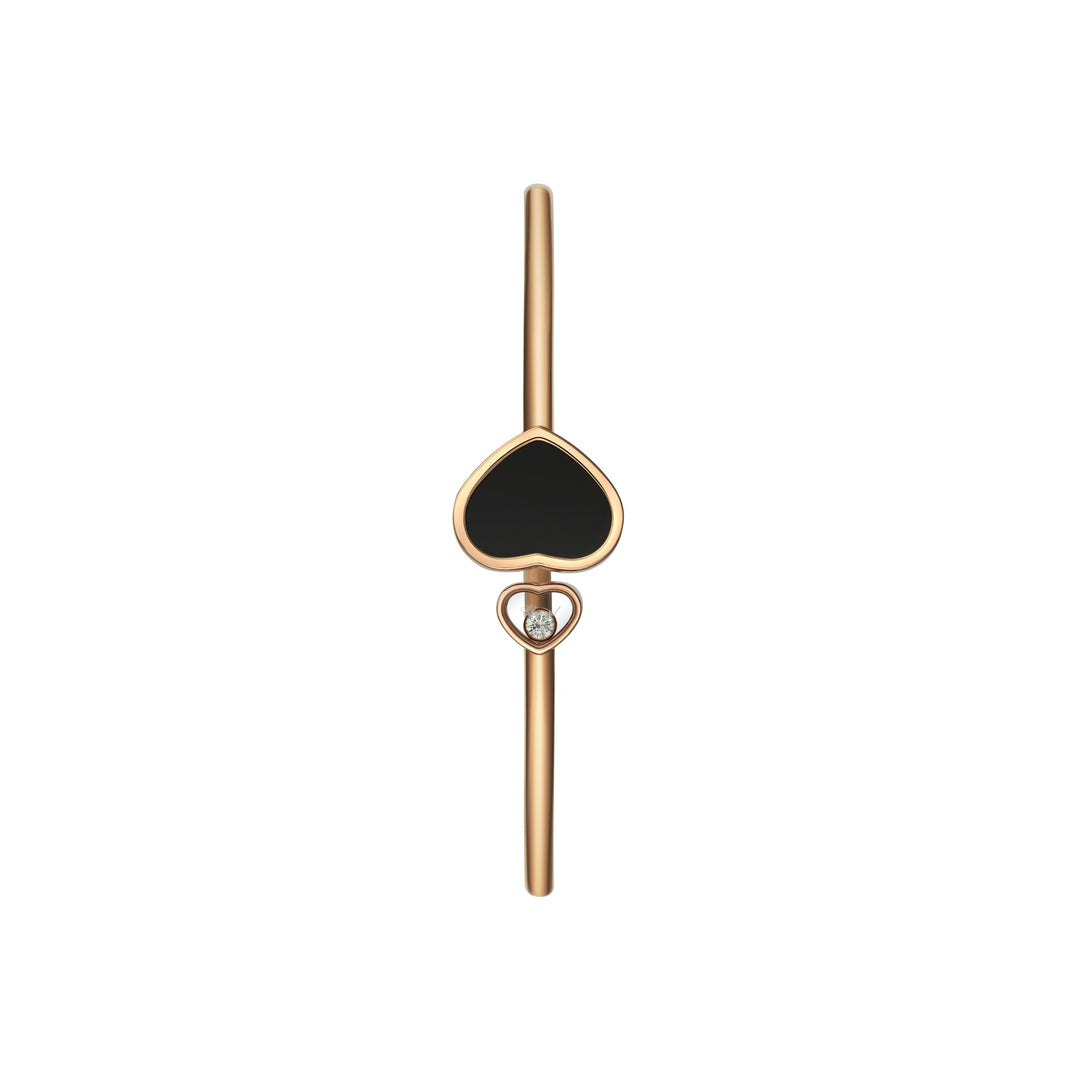 Bracelet Jonc Happy Hearts en Or Rose Onyx 857482-5202 - Bracelet - Chopard Joaillerie - Les Champs d'Or