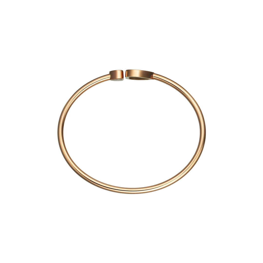 Bracelet Jonc Happy Hearts en Or Rose Onyx 857482-5202 - Bracelet - Chopard Joaillerie - Les Champs d'Or