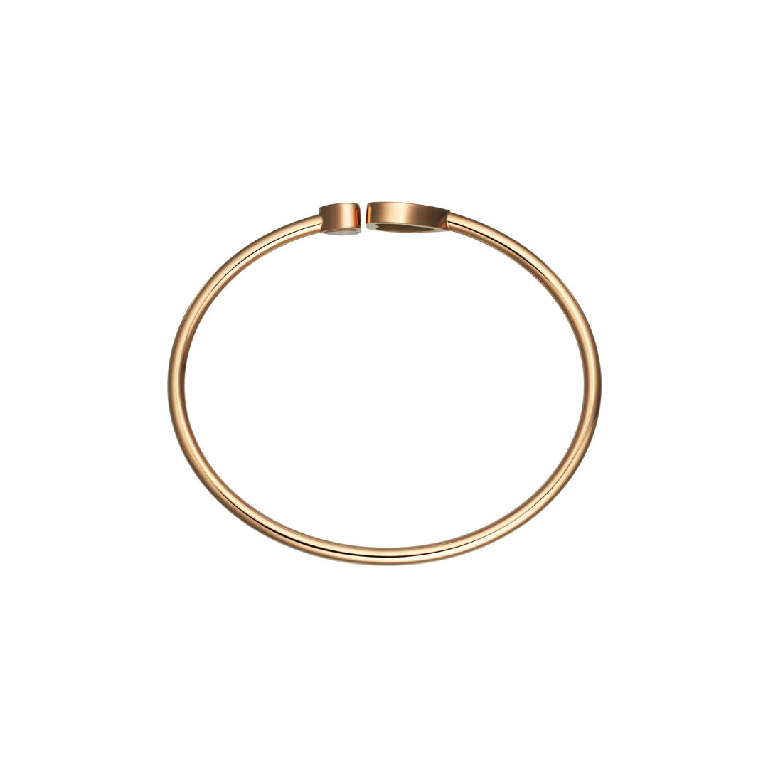 Bracelet Jonc Happy Hearts en Or Rose Turquoise reconstituée 857482-5402 - Bracelet - Chopard Joaillerie - Les Champs d'Or