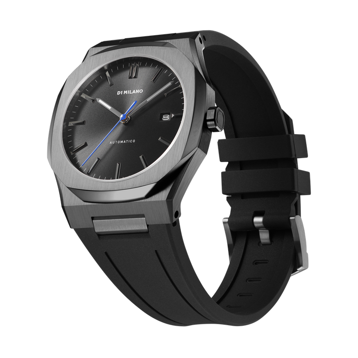 Montre Automatico Retro Blue - Les Champs d'Or D1 Milano   Montre
