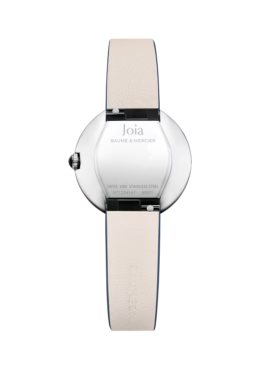 Baume & Mercier Joia M0A10847 – Quartz 28mm Acier / Cuir Bleu Nuit
