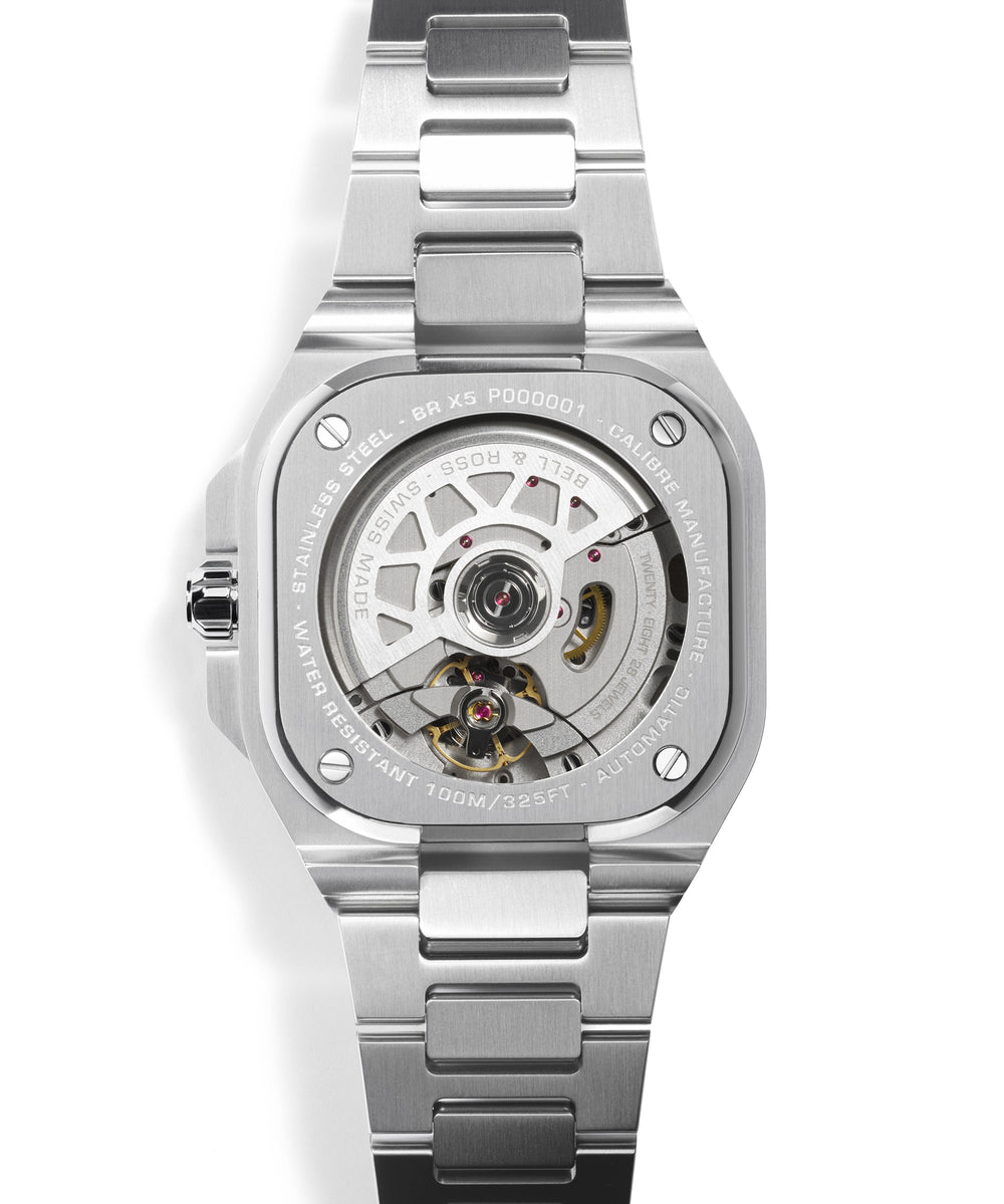 Bell & Ross - BR-X5 Ice Blue Steel Bracelet Acier - Les Champs d'Or