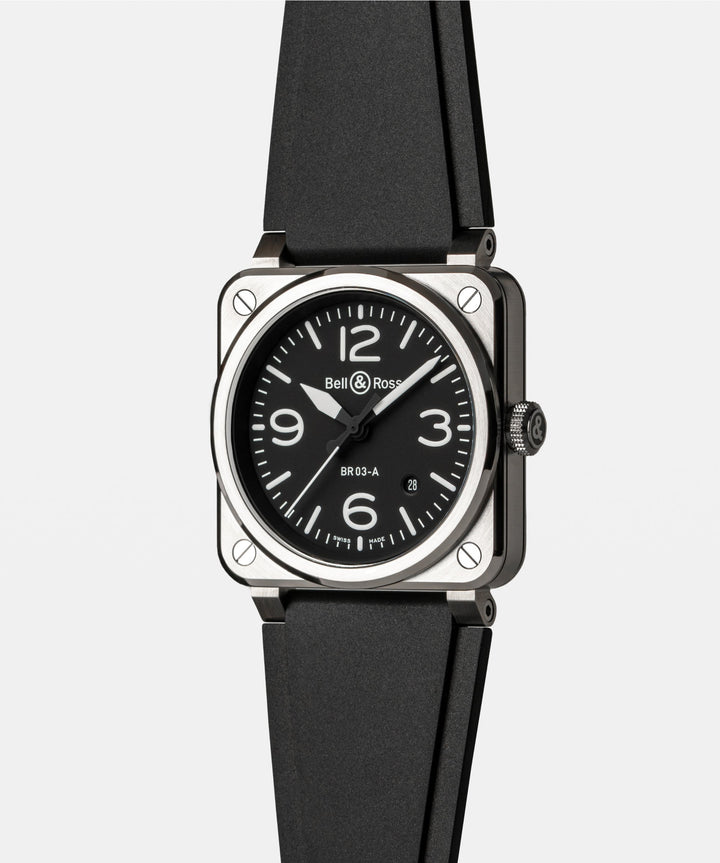 Montre BR 03 Black Steel -  - Bell & Ross - Montre - Les Champs d'Or