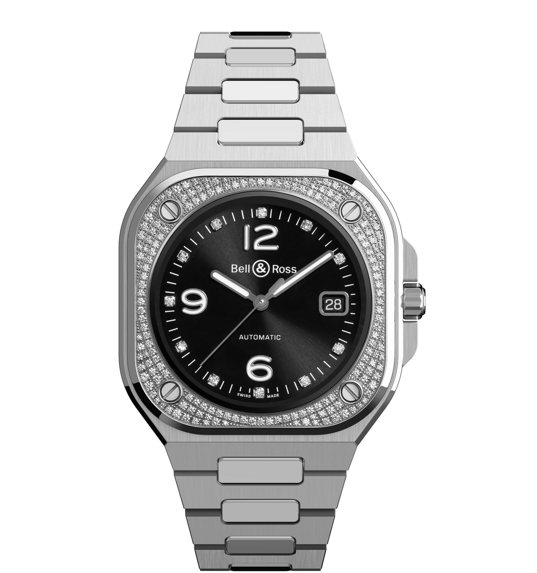 Montre BR 05 Diamond Bracelet Acier - Montre - Bell & Ross - Les Champs d'Or