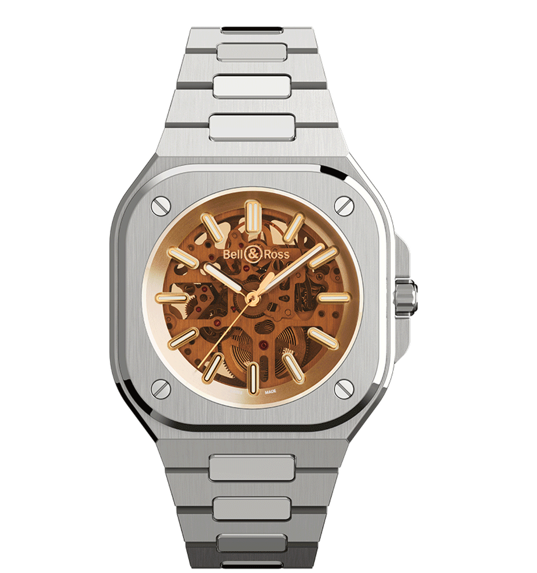 Montre BR 05 Skeleton Golden Acier -  - Bell & Ross - Montre - Les Champs d'Or