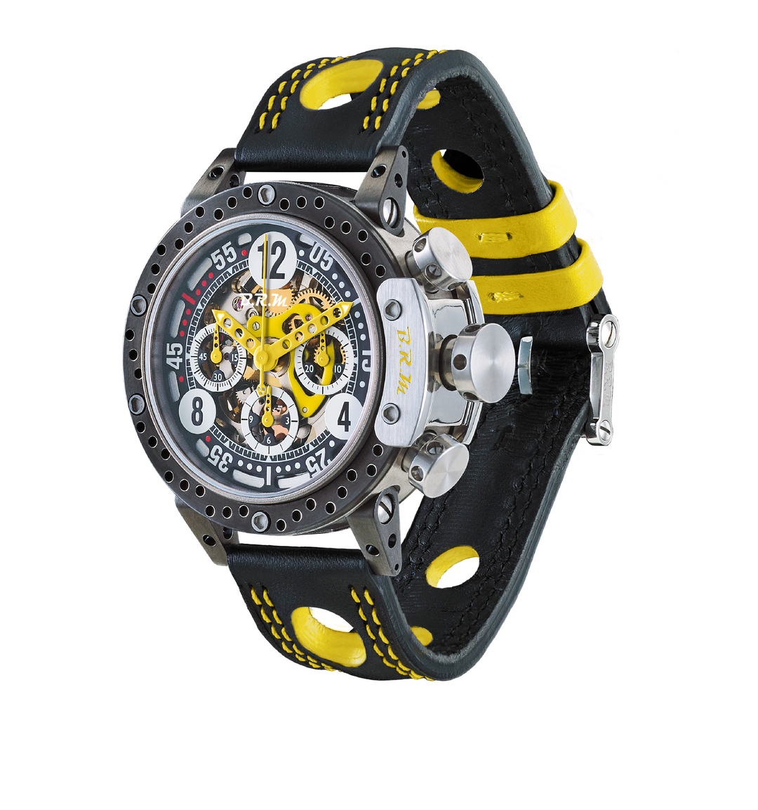 Montre DDF12-46 Squelette Aiguilles Jaune - Montre - B.R.M - Les Champs d'Or