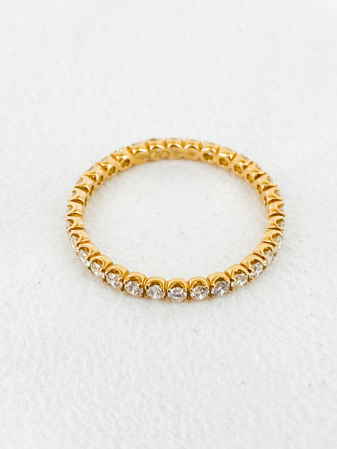 Bague de fiançailles Sertis de Diamant en Or Jaune Taille 53 -  - Sublime Diamant - Bagues - Les Champs d'Or