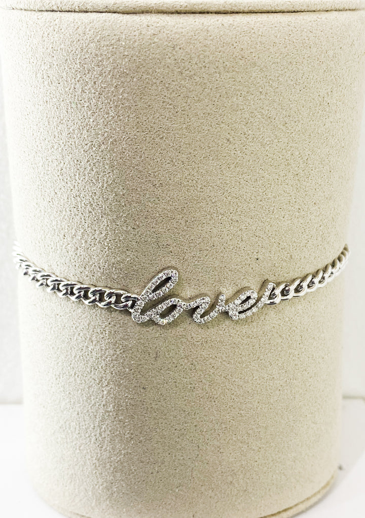 Bracelet Or Blanc Love Sertis -  - Sublime Diamant - Bracelet - Les Champs d'Or