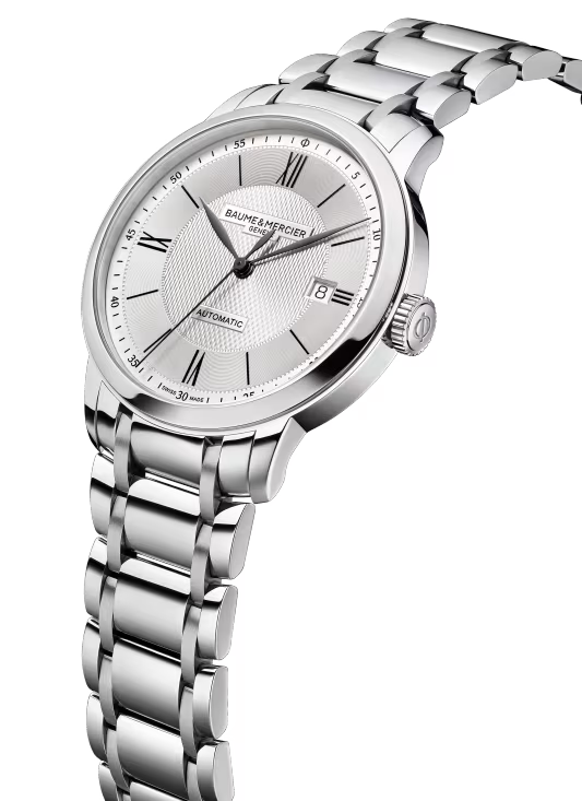 Baume & Mercier Classima M0A10854 – Automatique 40mm Bracelet Acier Cadran Blanc