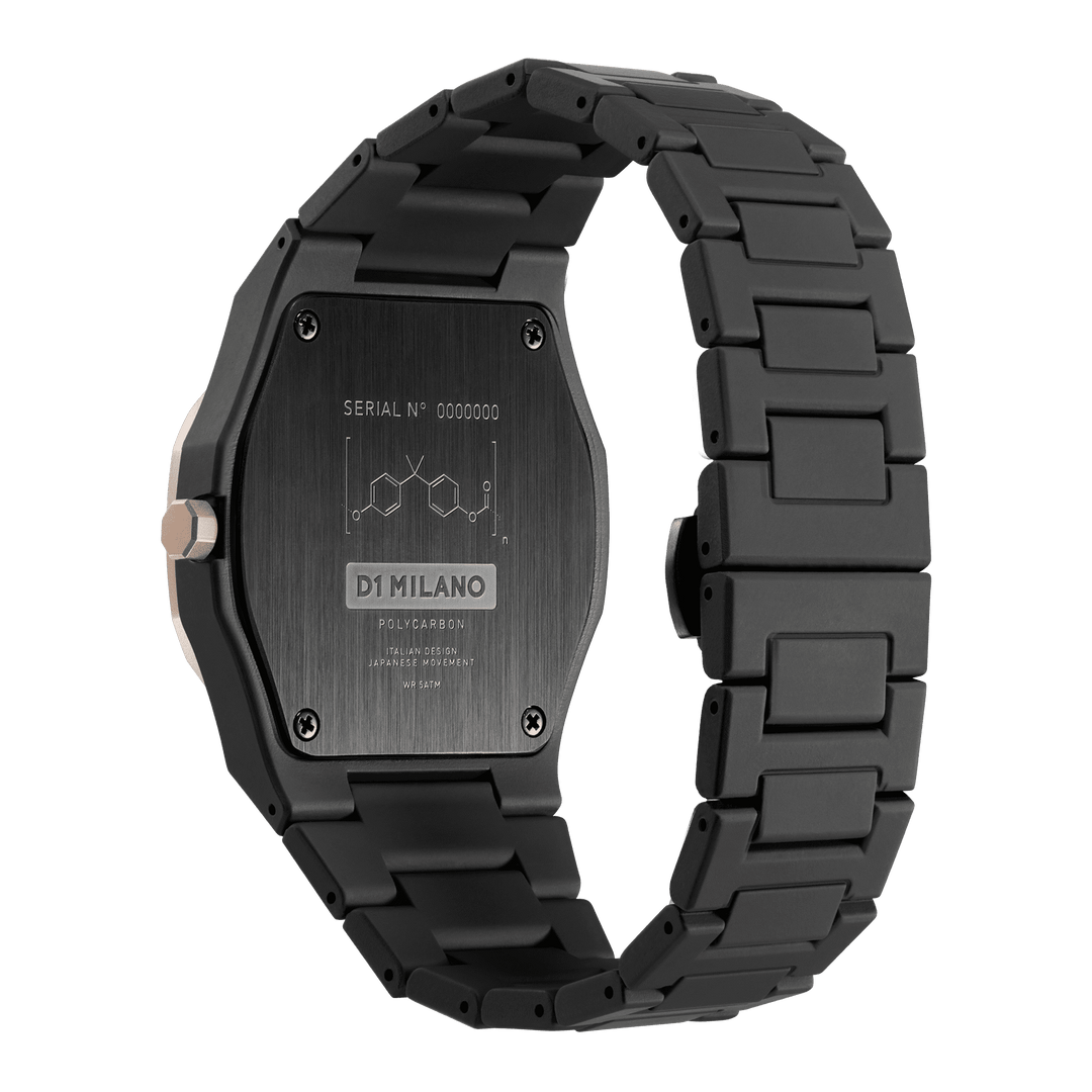 Montre Polycarbon Black Mesh - D1 Milano - Montre - Les Champs d'Or