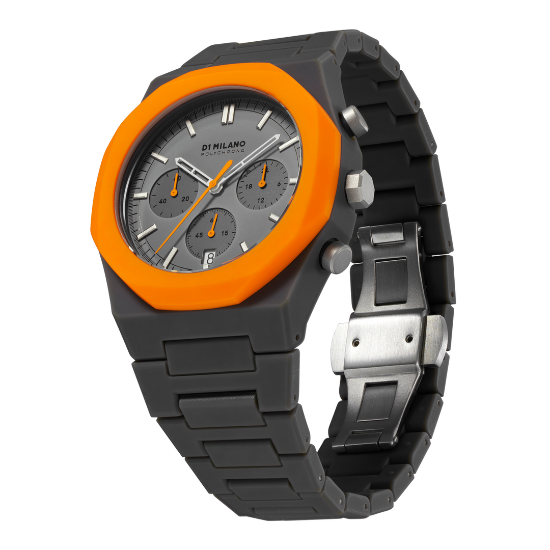 Montre Polychrono Orange Blast - Montre - D1 Milano - Les Champs d'Or