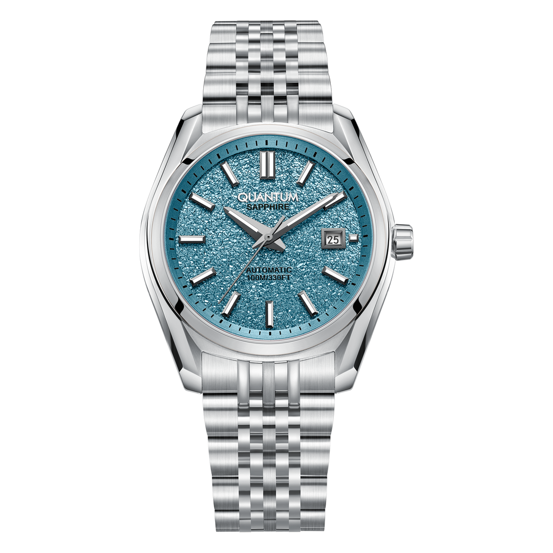 Quantum Dress Classic Automatique 41mm cadran Tiffany Blue bracelet cuir