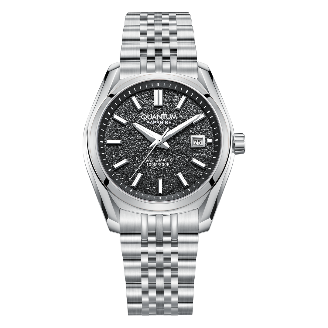 Quantum Dress Classic Automatique 41mm cadran noir bracelet cuir