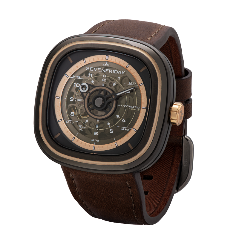 SevenFriday T2/03 Brown-T - vue 3