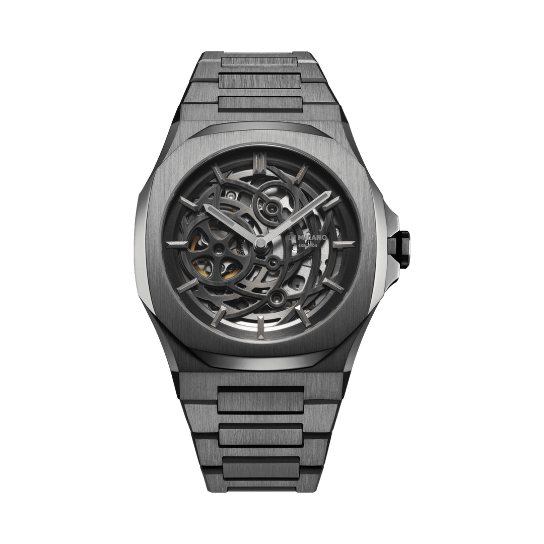 Montre Skeleton Gun Metal - Montre - D1 Milano - Les Champs d'Or