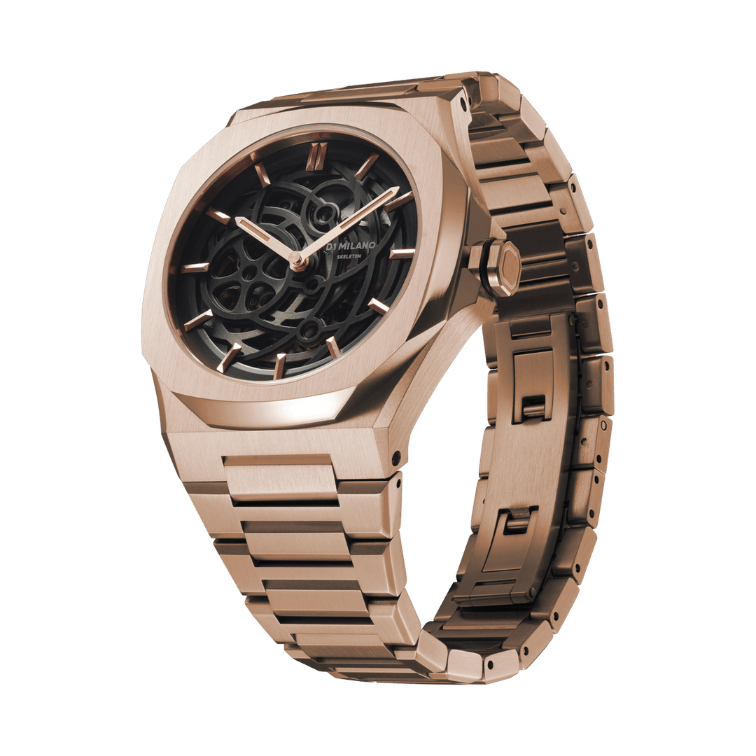 Montre Skeleton Rose Gold - Montre - D1 Milano - Les Champs d'Or