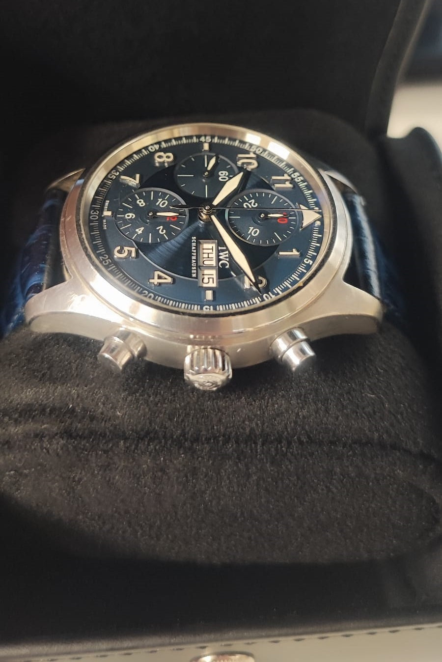IWC Aviateur Chronographe Edition Laureus IW371712 Occasion   Montre - Les Champs d'Or