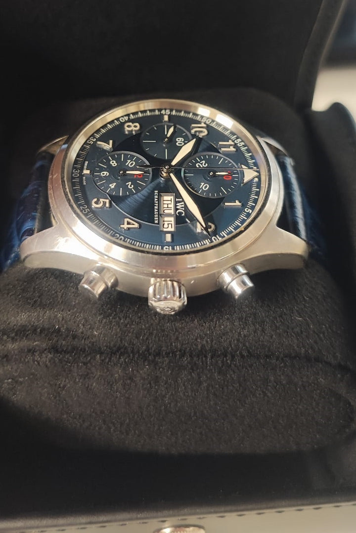 IWC Aviateur Chronographe Edition Laureus IW371712 Occasion   Montre - Les Champs d'Or
