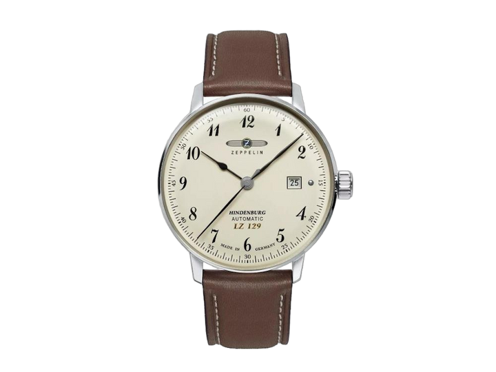 Zeppelin LZ129 Hindenburg Automatique 40mm cadran beige bracelet cuir