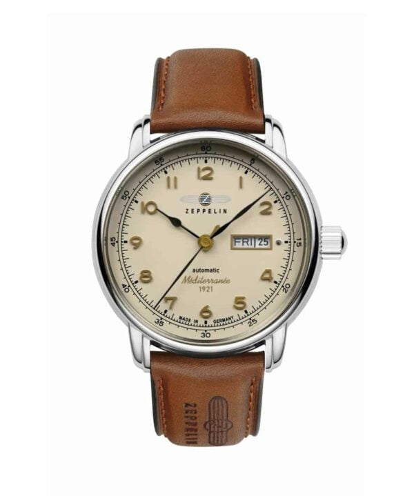 Zeppelin Méditerranée Automatique Day/Date 40mm cadran beige — Z-9664-5