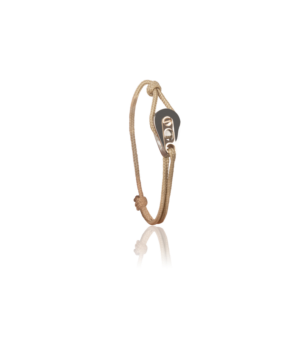 Bracelet Poulie Acier /PVD Or, Cordon Ficelle - Bijoux - Latitude 46 - Les Champs d'Or