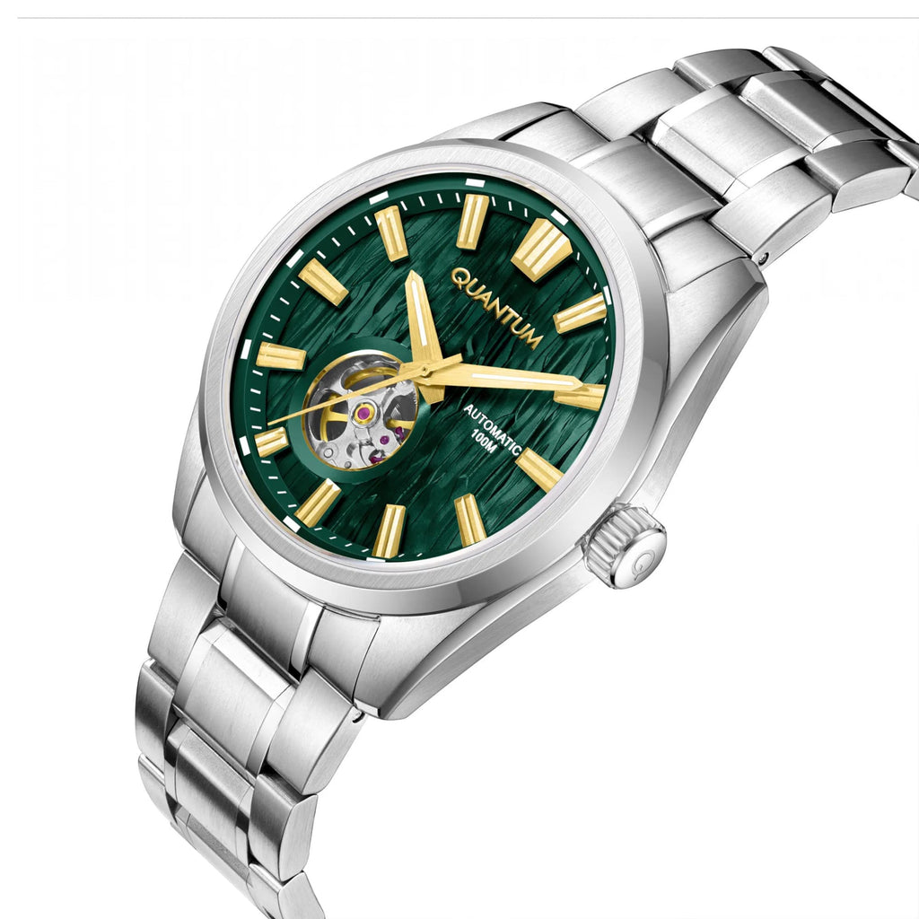 Quantum Flow Open Heart Automatique 41mm cadran vert — QMG1192B.370