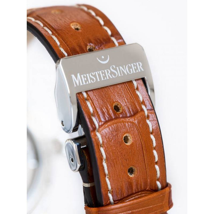MeisterSinger - Montre Mono-Aiguille Lunascope Bleu  LS908 - Les Champs d'Or