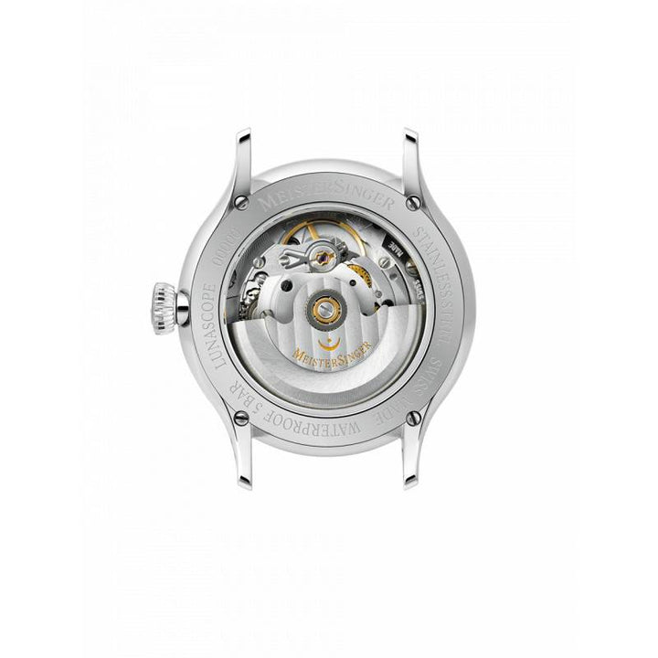 MeisterSinger - Montre Mono-Aiguille Lunascope Bleu  LS908 - Les Champs d'Or
