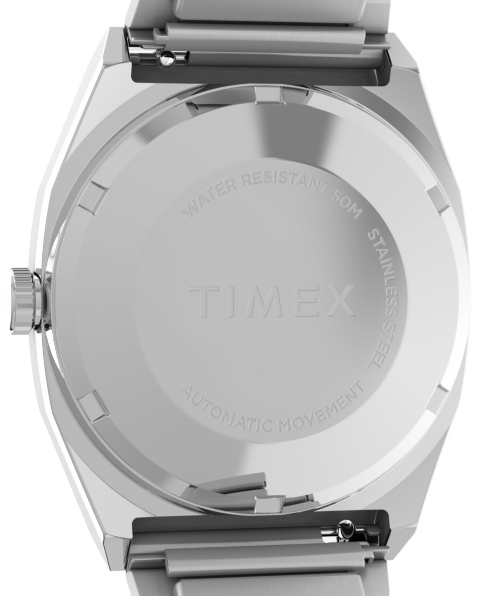 Timex E-Line 1983 blanc - angle D