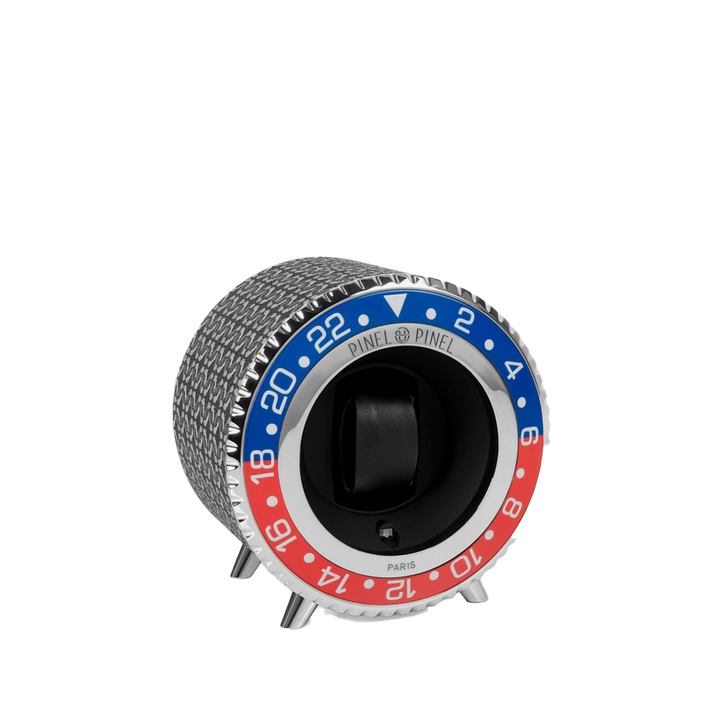 Twin GMT Blue&Red/Silver Toile Perfect Black - Pinel & Pinel - Les Champs d'Or